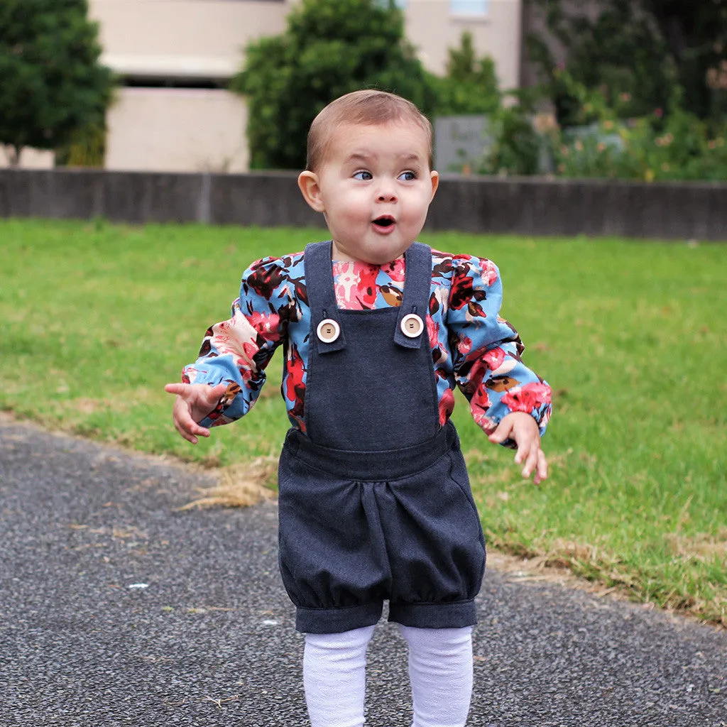 Pixie Expansion Pack Sewing Patterns - Child ~ Romper, Suspenders   Bow for Pixie Essentials