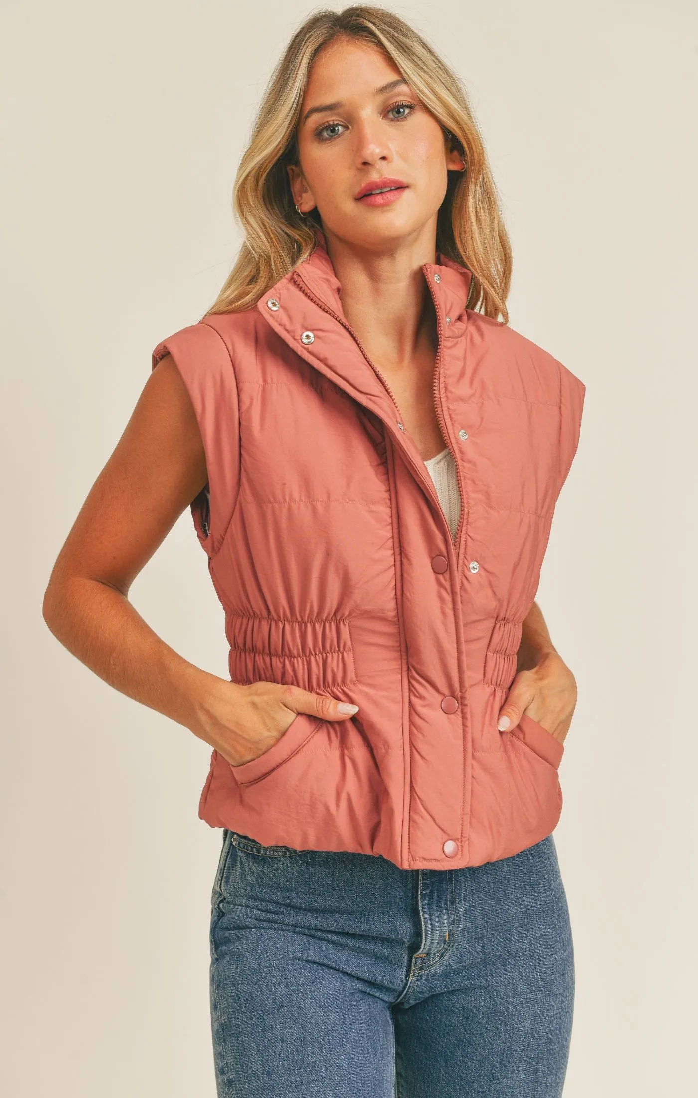 Rose Lover Puffer Jacket/Vest