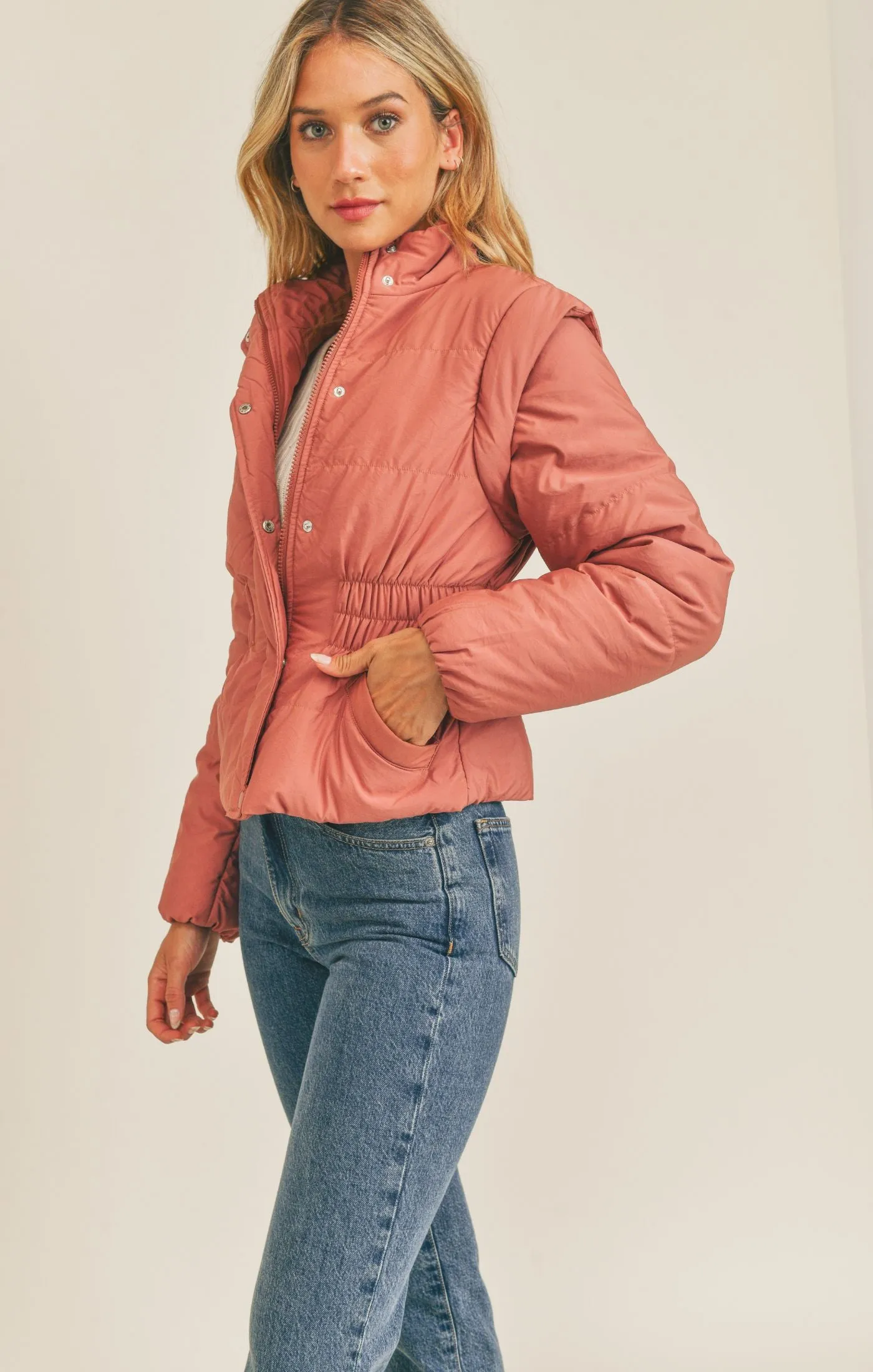 Rose Lover Puffer Jacket/Vest