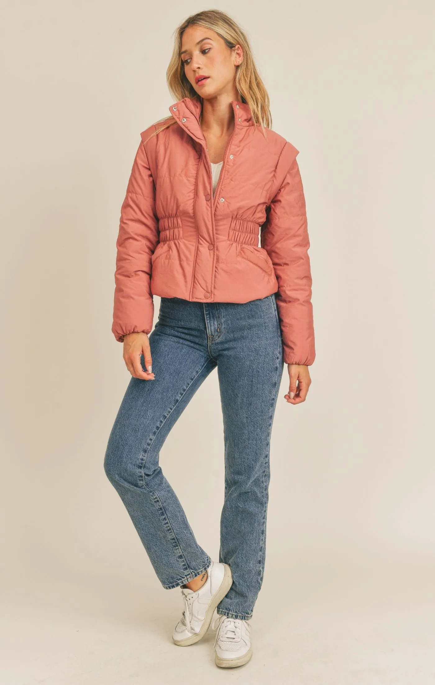 Rose Lover Puffer Jacket/Vest