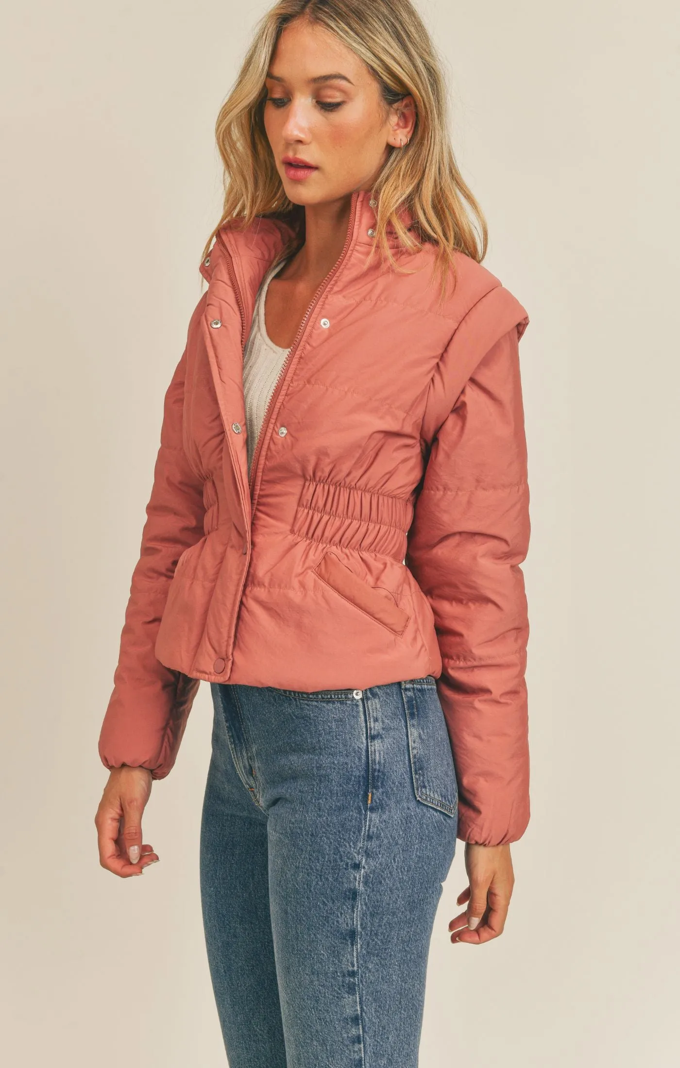 Rose Lover Puffer Jacket/Vest