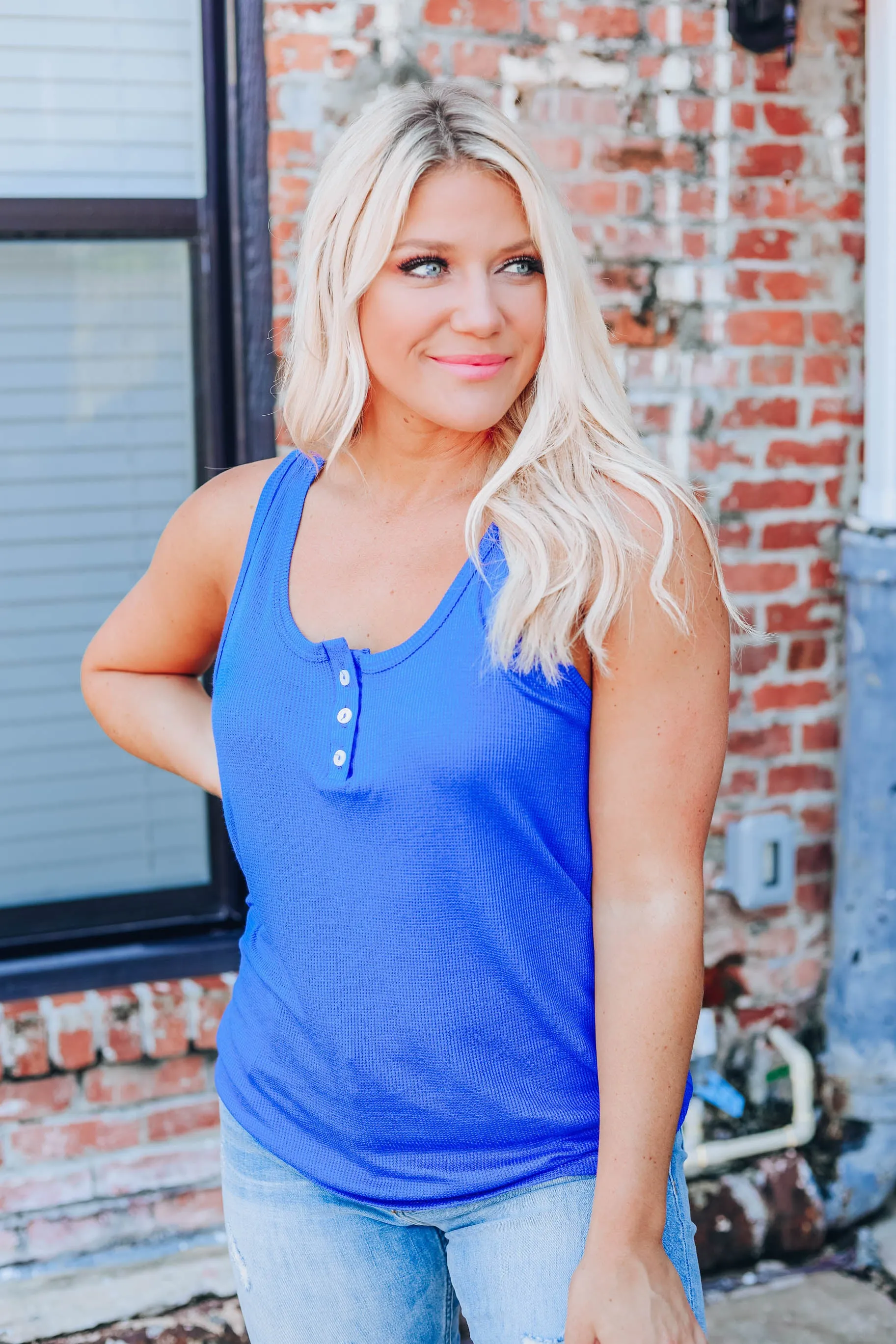 Simply Unique Racerback Tank - Royal Blue