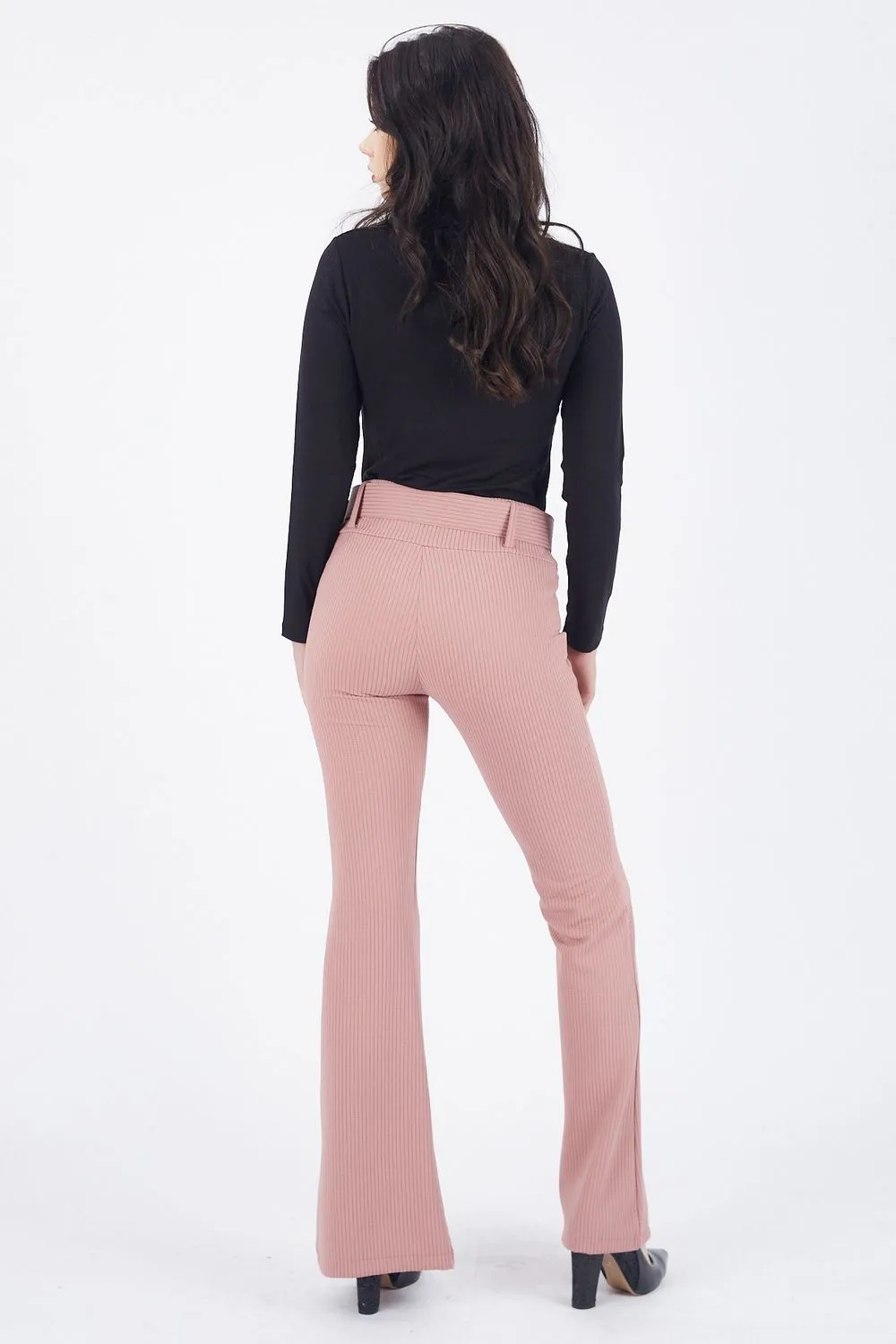 SNS Sense Powder Belted Lycra Ribbed Velvet Pants - Vilvoorde
