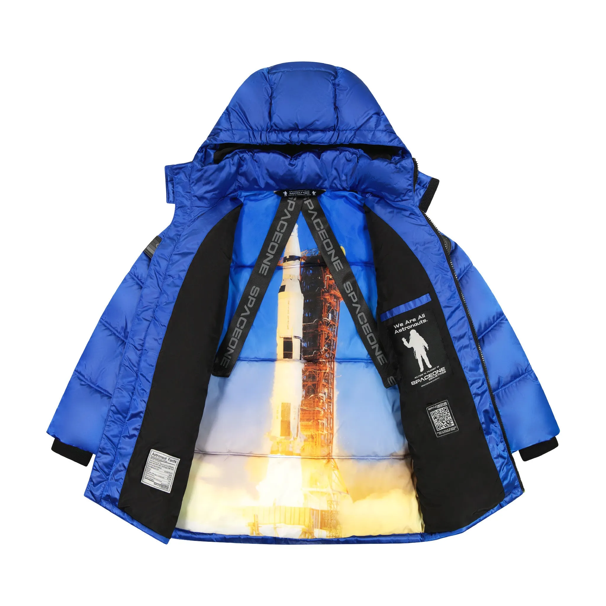 SPACEONE x Andy & Evan® | Galactic Puffer Jacket | Astronaut Blue