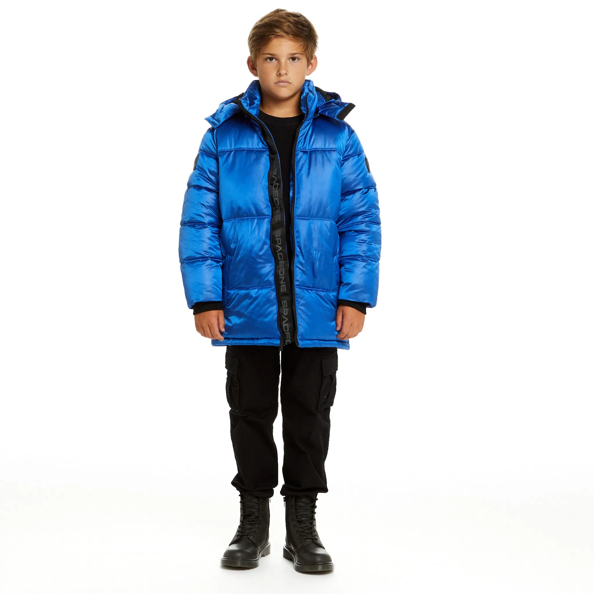 SPACEONE x Andy & Evan® | Galactic Puffer Jacket | Astronaut Blue