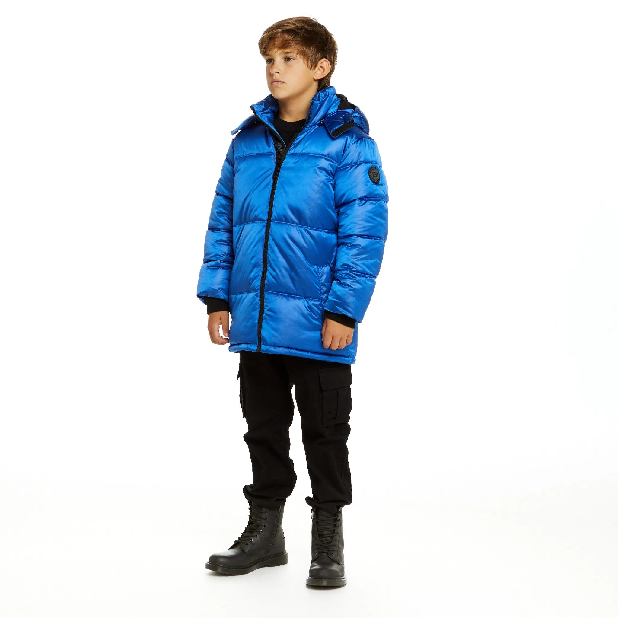 SPACEONE x Andy & Evan® | Galactic Puffer Jacket | Astronaut Blue