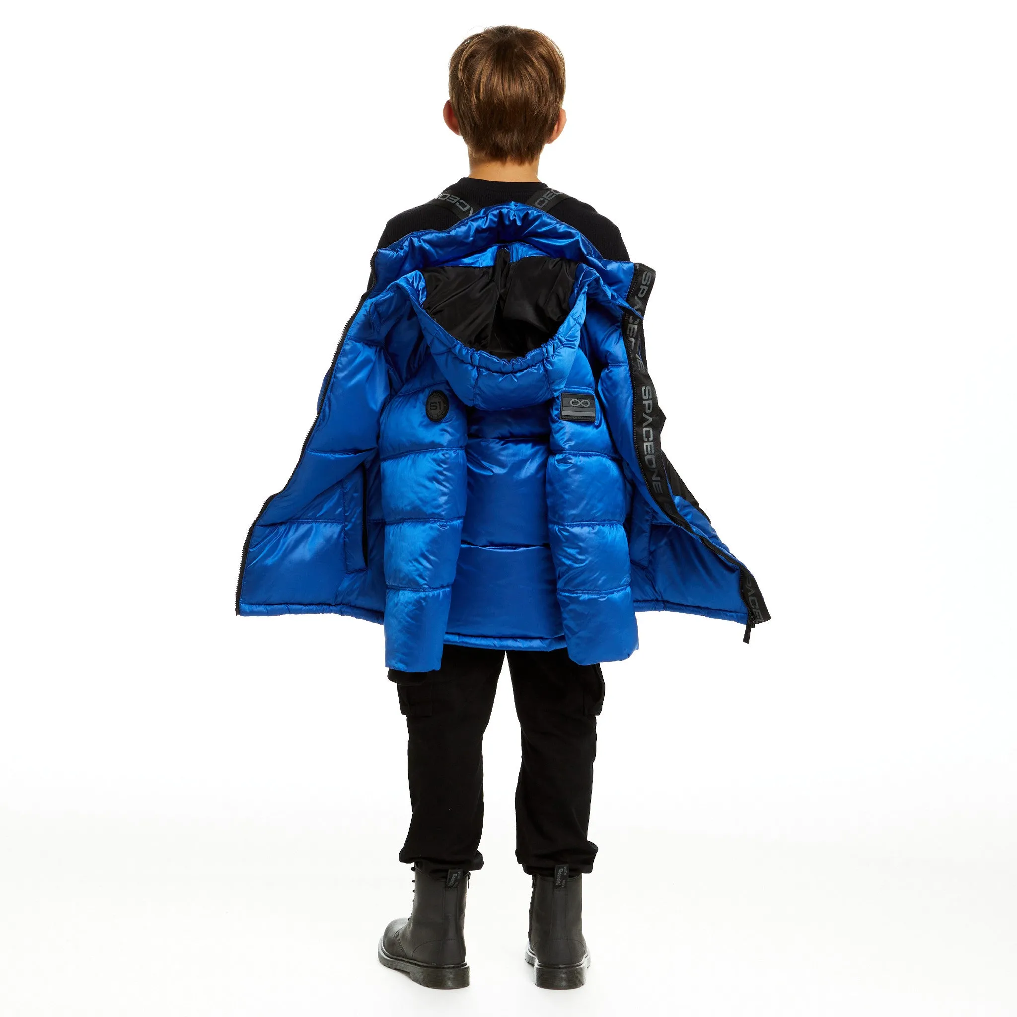 SPACEONE x Andy & Evan® | Galactic Puffer Jacket | Astronaut Blue