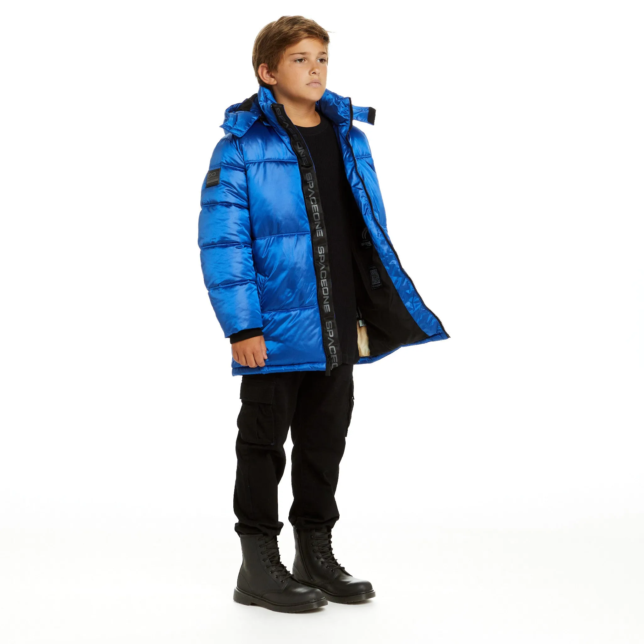 SPACEONE x Andy & Evan® | Galactic Puffer Jacket | Astronaut Blue