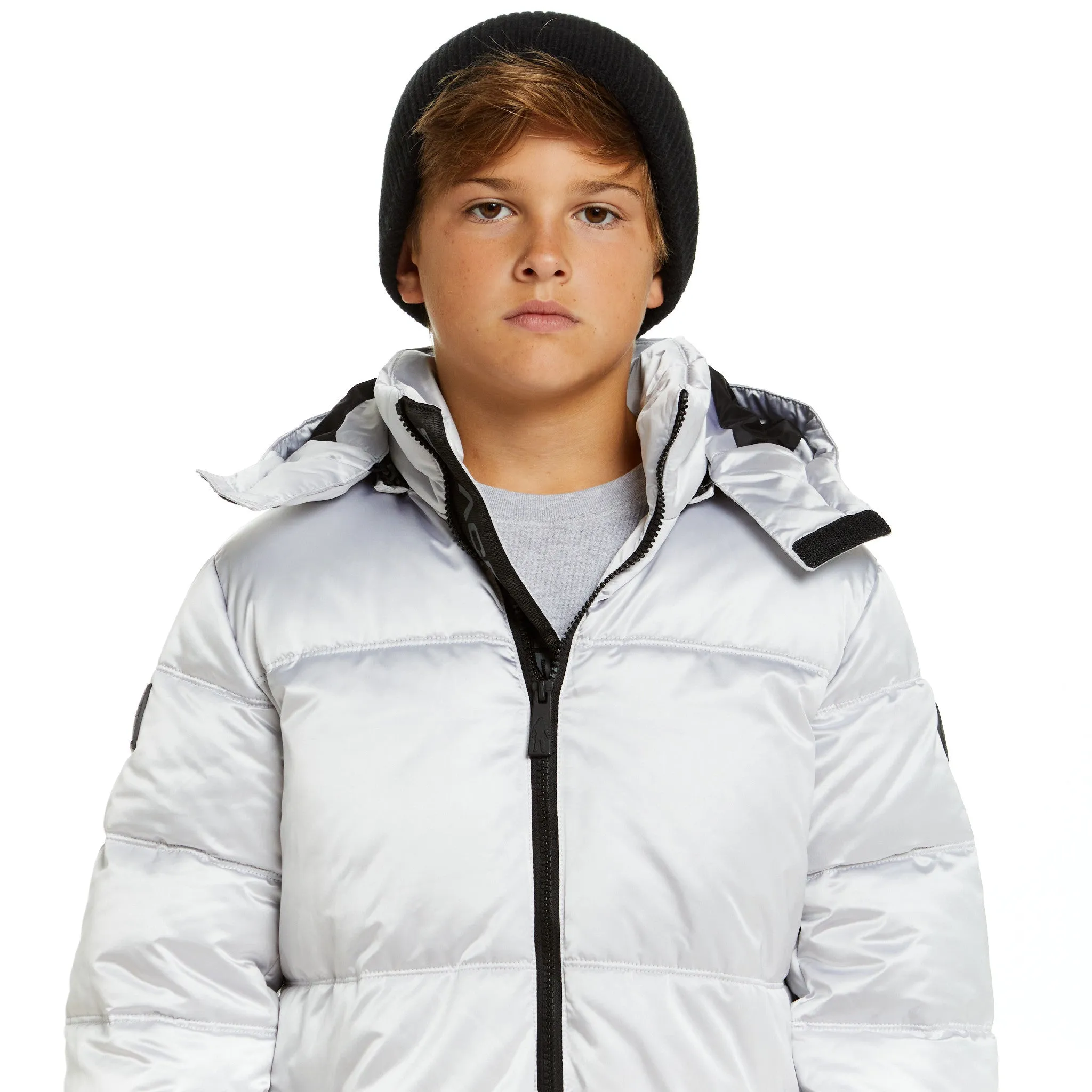 SPACEONE x Andy & Evan®| Galactic Puffer Jacket | Galaxy White