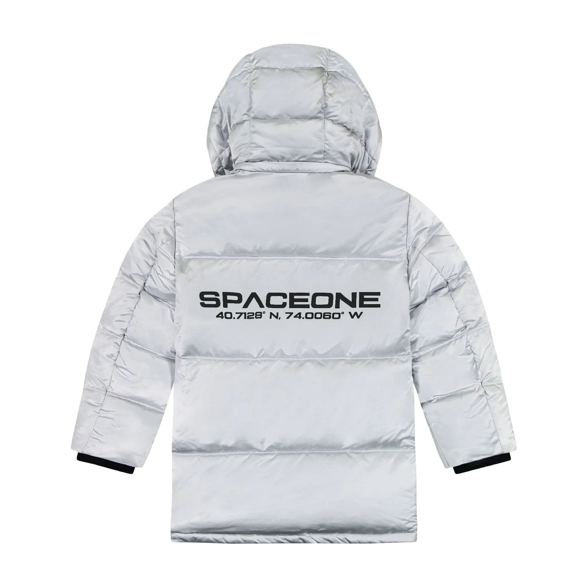 SPACEONE x Andy & Evan®| Galactic Puffer Jacket | Galaxy White