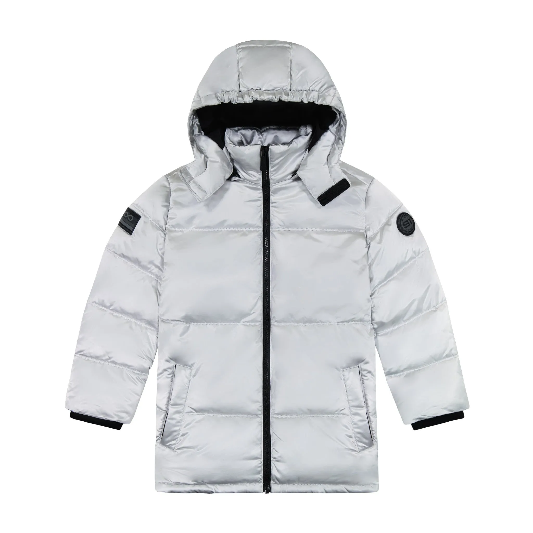 SPACEONE x Andy & Evan®| Galactic Puffer Jacket | Galaxy White