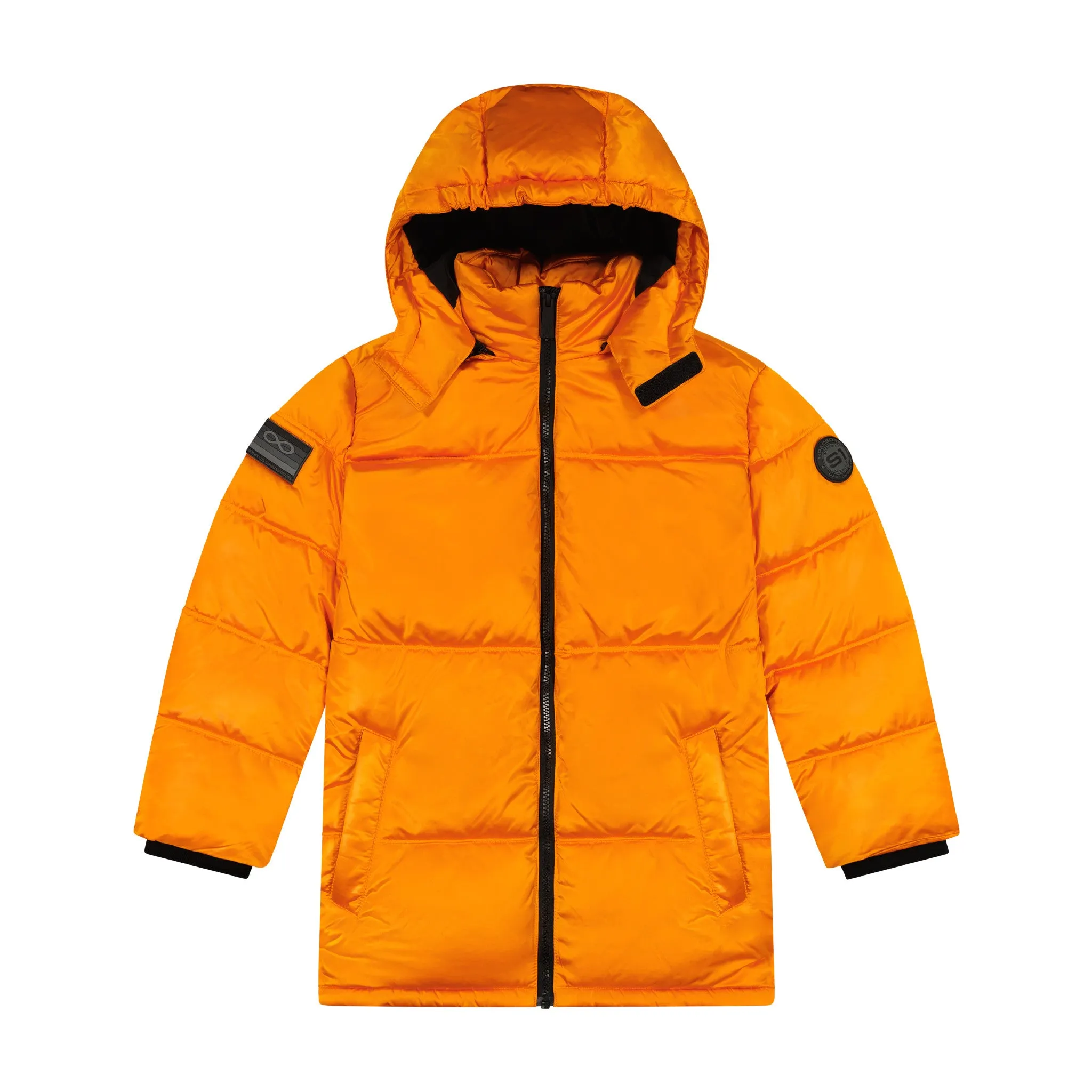 SPACEONE x Andy & Evan® | Galactic Puffer Jacket | Orion Orange