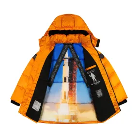 SPACEONE x Andy & Evan® | Galactic Puffer Jacket | Orion Orange