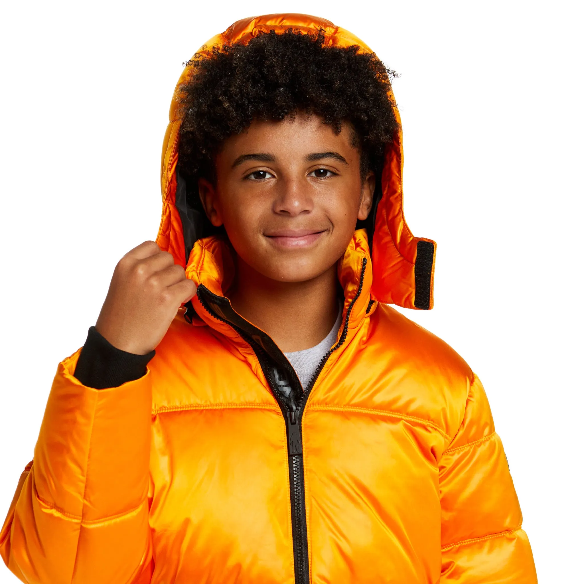 SPACEONE x Andy & Evan® | Galactic Puffer Jacket | Orion Orange