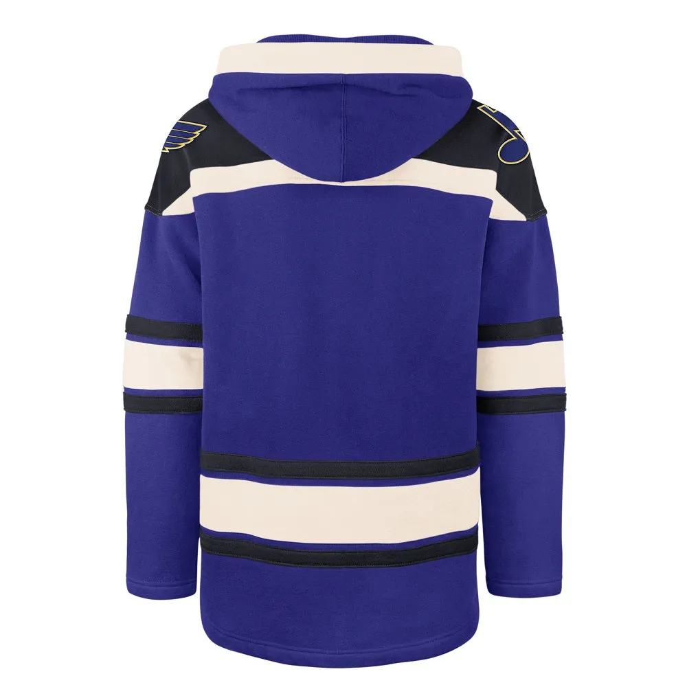 ST. LOUIS BLUES '47 SUPERIOR STRIPED LACER HOODIE - MULTI