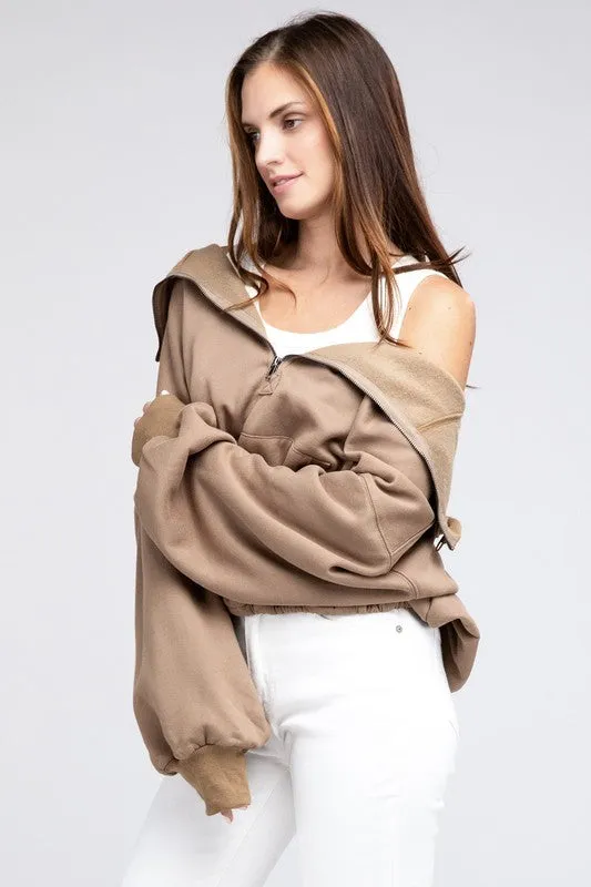 TEEK - Stitched Elastic Hem Hoodie