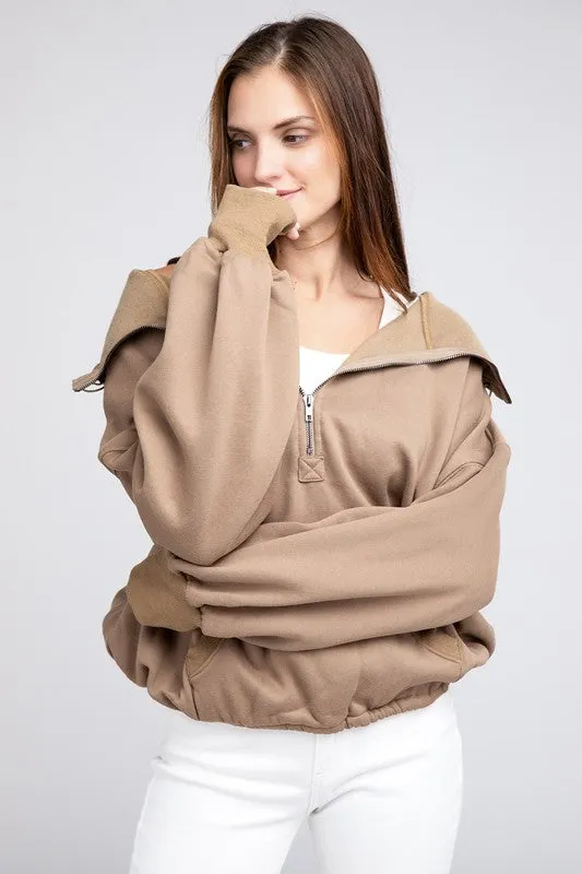 TEEK - Stitched Elastic Hem Hoodie