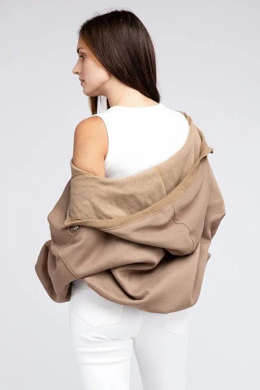 TEEK - Stitched Elastic Hem Hoodie