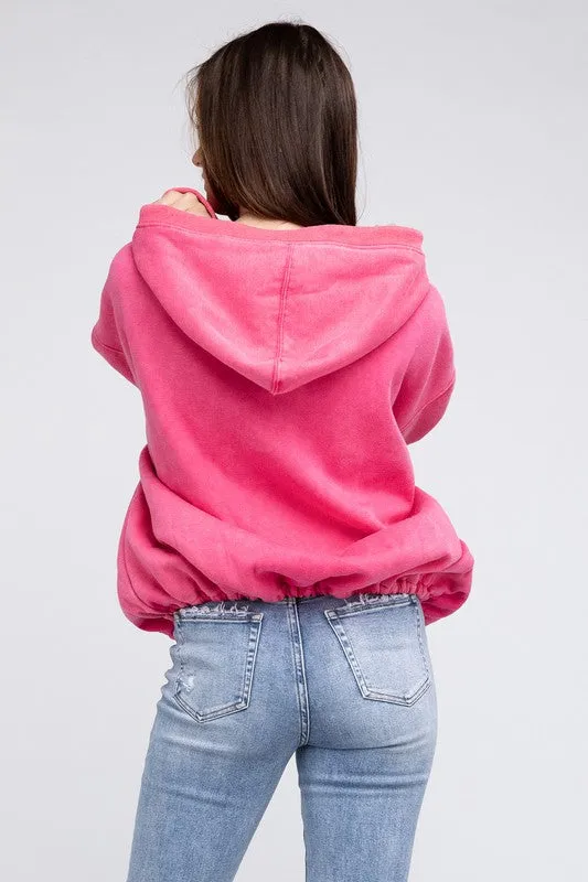 TEEK - Stitched Elastic Hem Hoodie