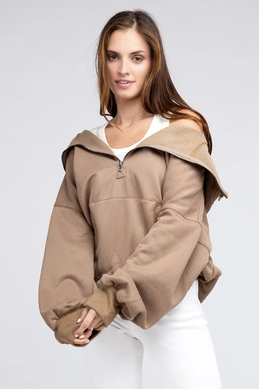 TEEK - Stitched Elastic Hem Hoodie