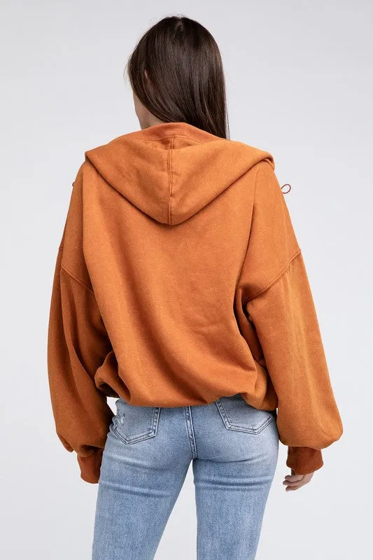 TEEK - Stitched Elastic Hem Hoodie