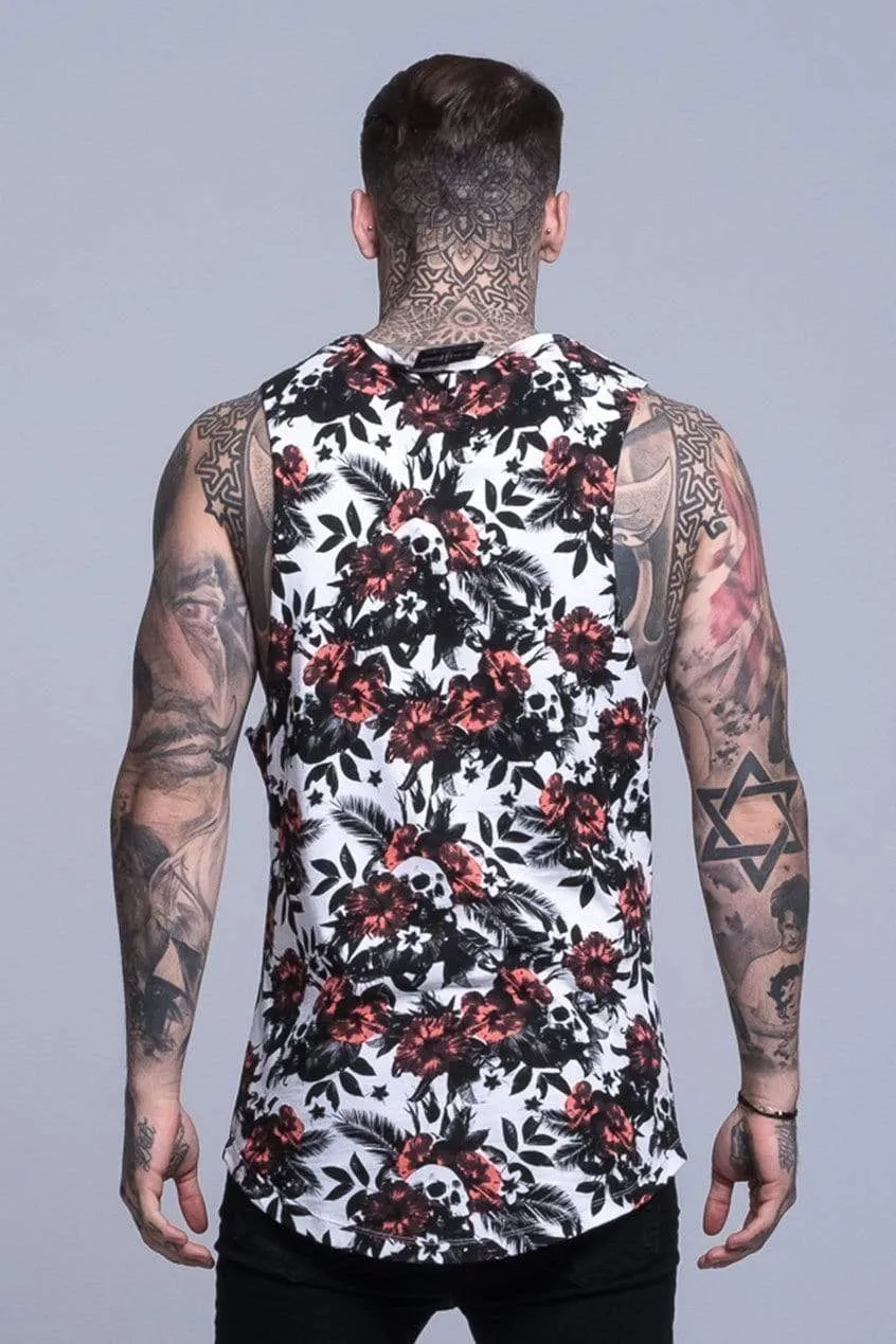 Tropic Skull Rock Men's Vest - White