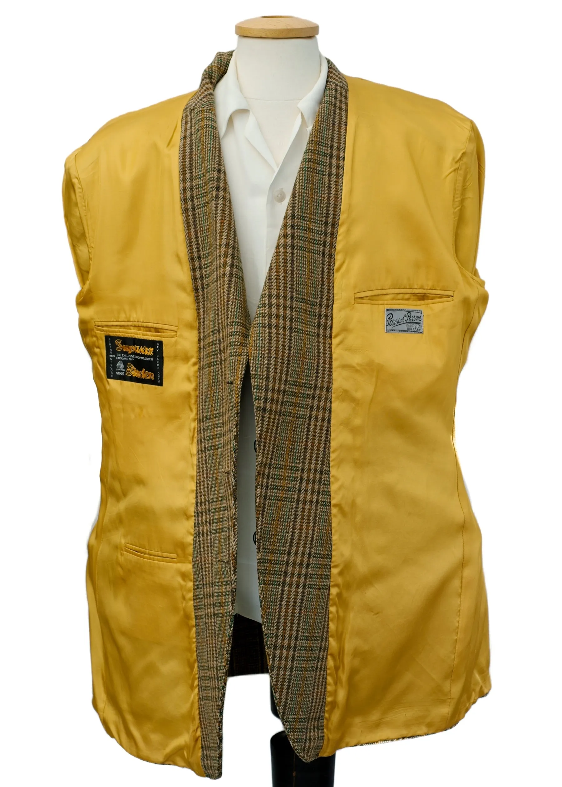 Tweed Check Hacking Jacket • Bladen Supasax • 46R