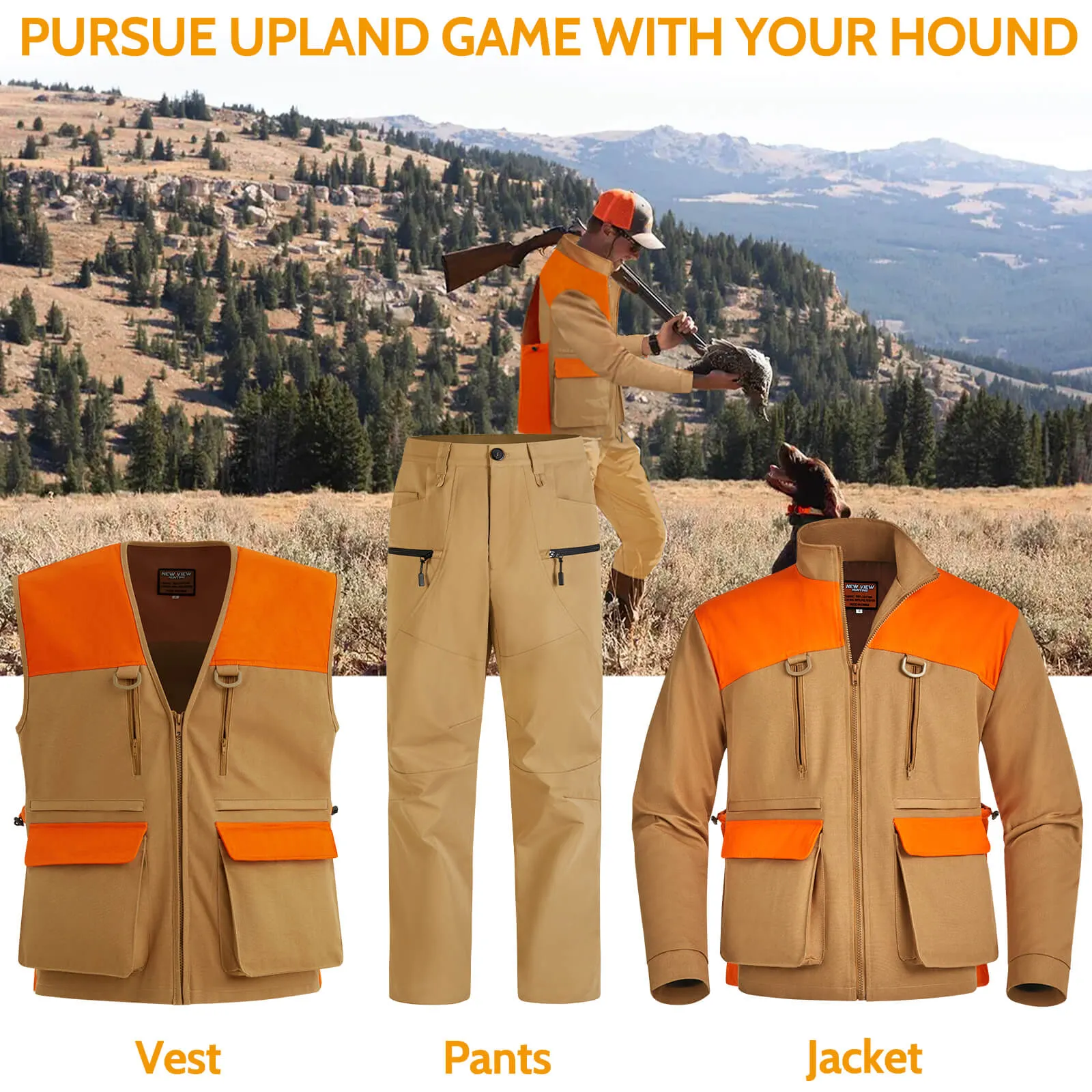 Upland Hunting Vest for Men, Bird Hunting Clothes