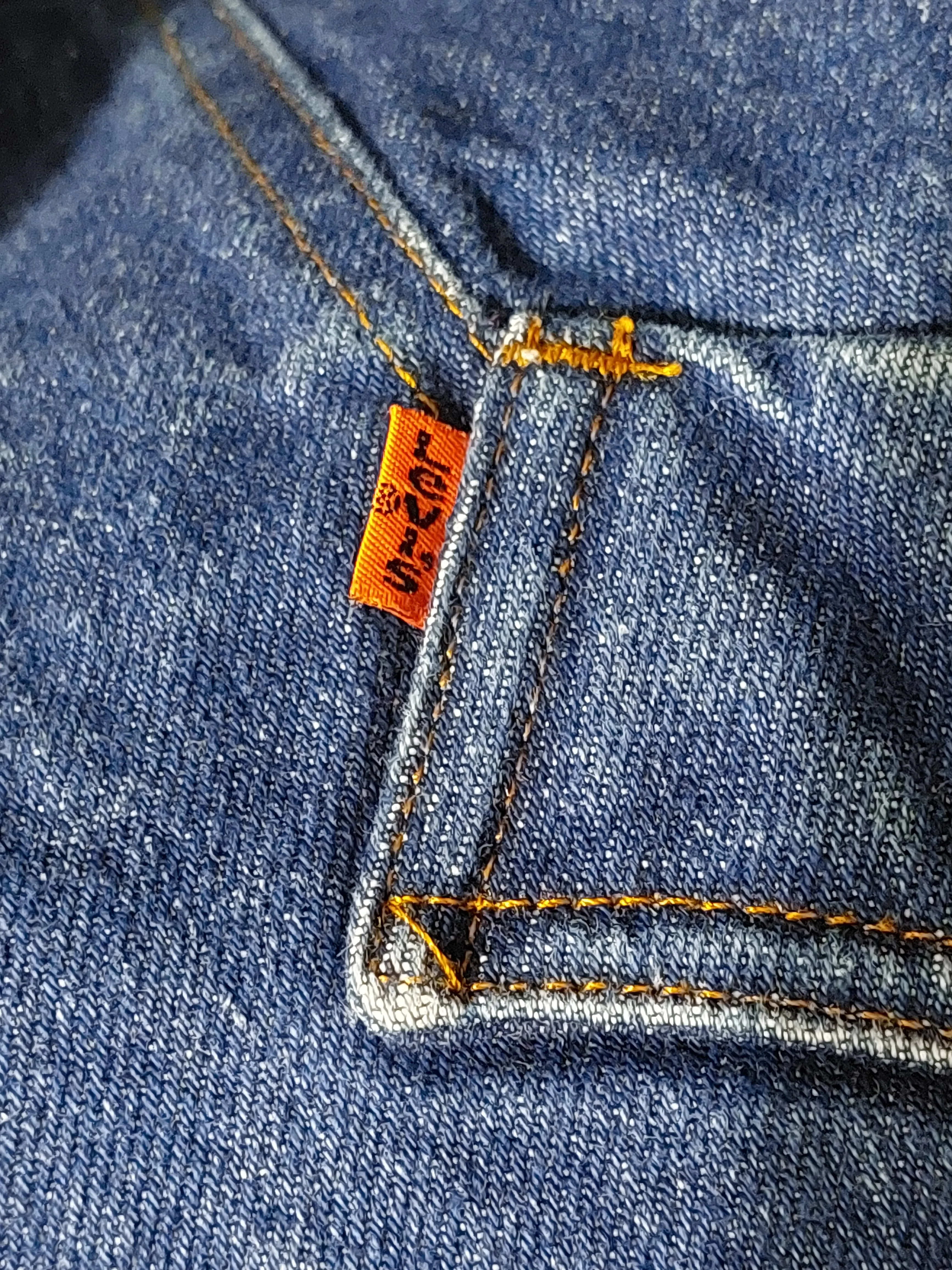Vintage 70s Levis Orange Tab Sherpa Lined Waistcoat - XL