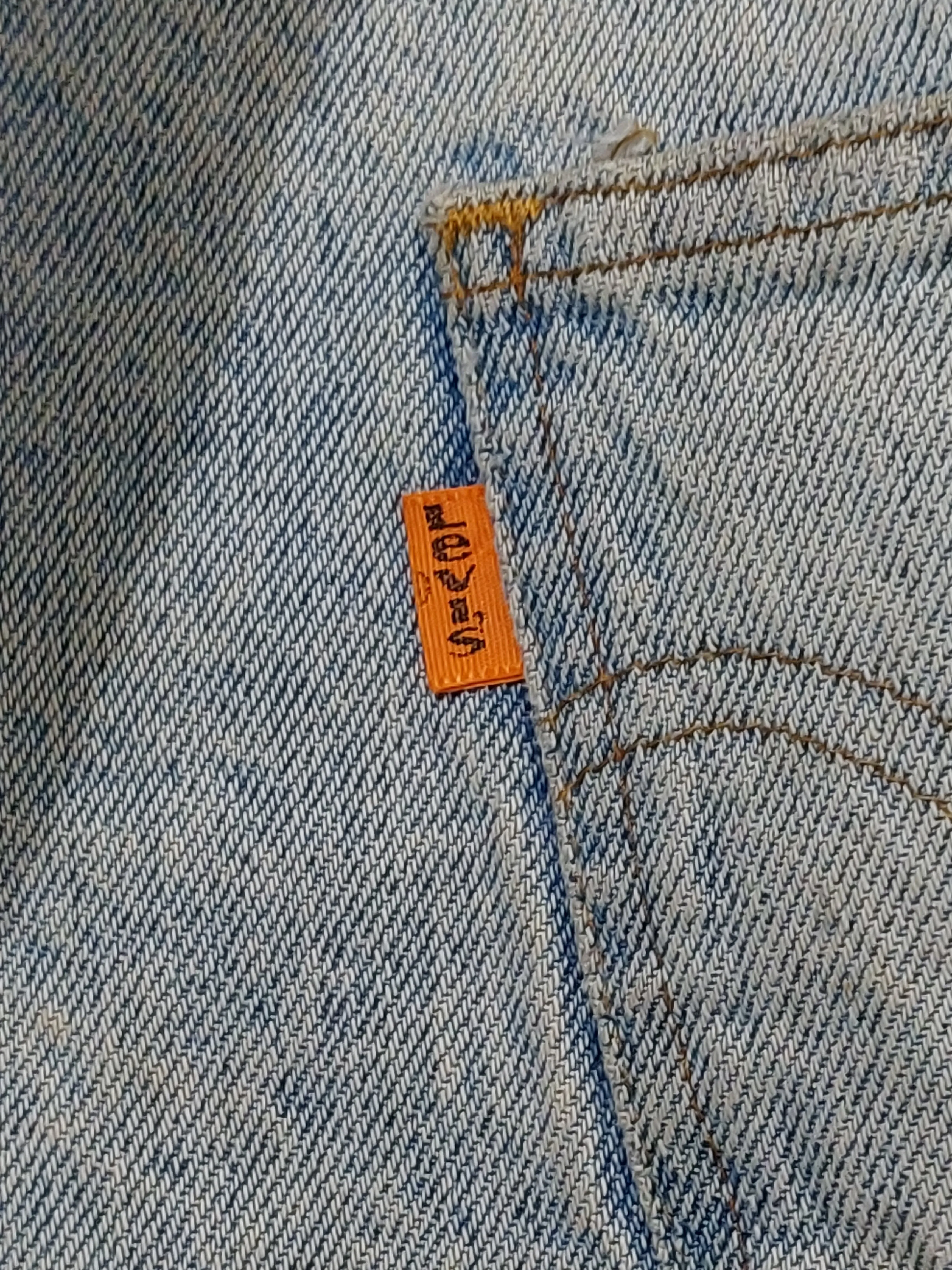 Vintage 70s Orange Tab Levis Sherpa Lined Waistcoat  - M