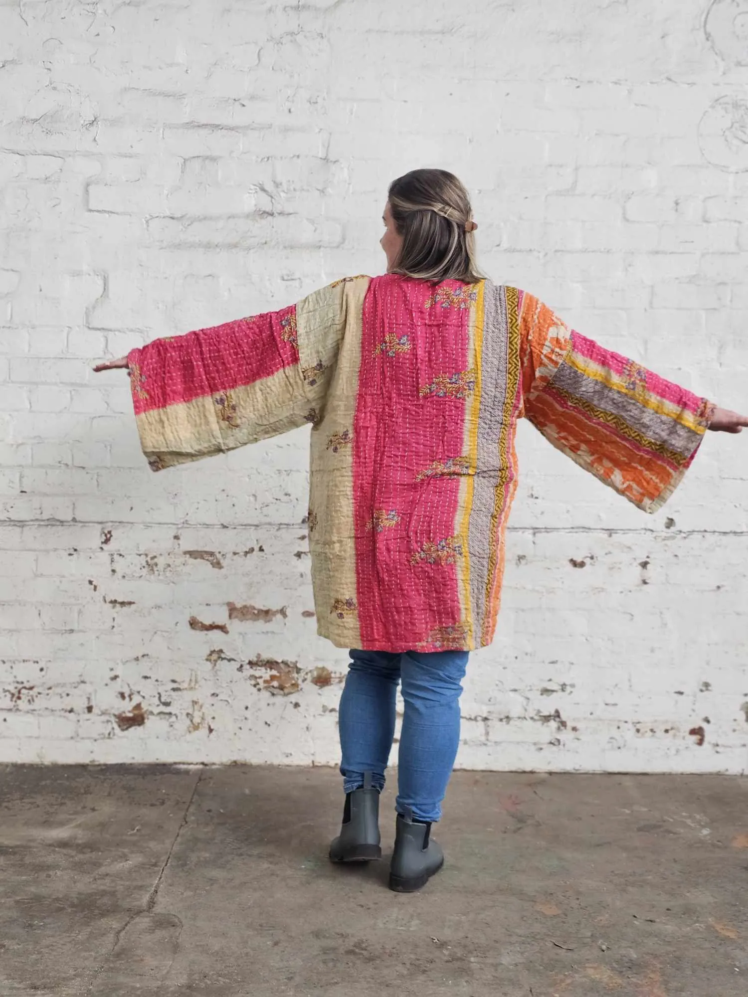 Vintage Kantha Kimono 17