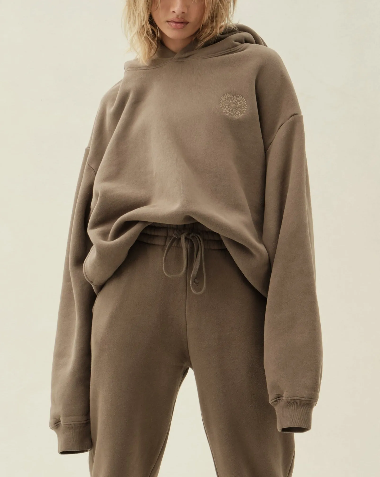 Vitals Hoodie in Taupe