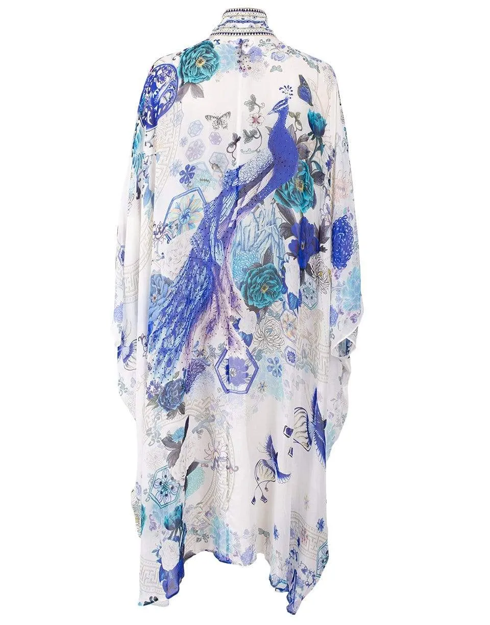 White Side of The Moon Kimono Collar Layer