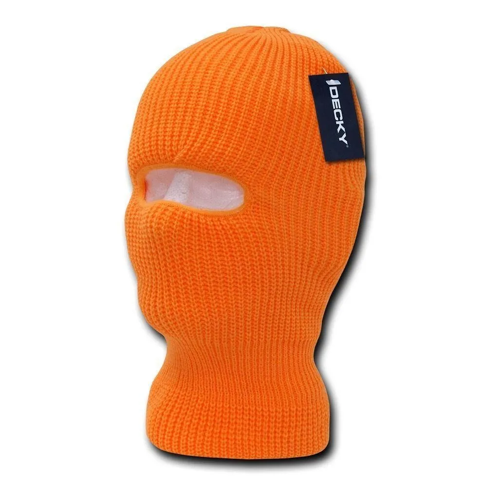 Youth Kids Girls Boys Balaclava Beanies Neon Fluorescent Ski Eye Hole Face Mask